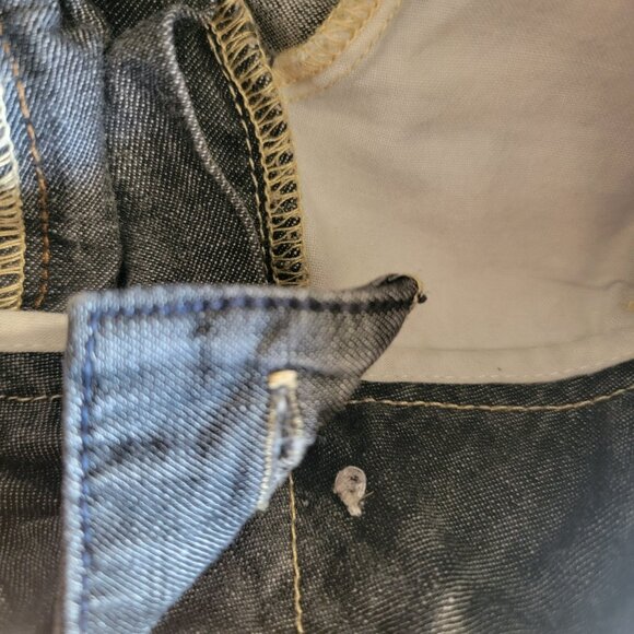 Vintage Anthropologie Level 99 Women 28 Low Rise Flare Jeans Wide Hem Distressed - Picture 13 of 13